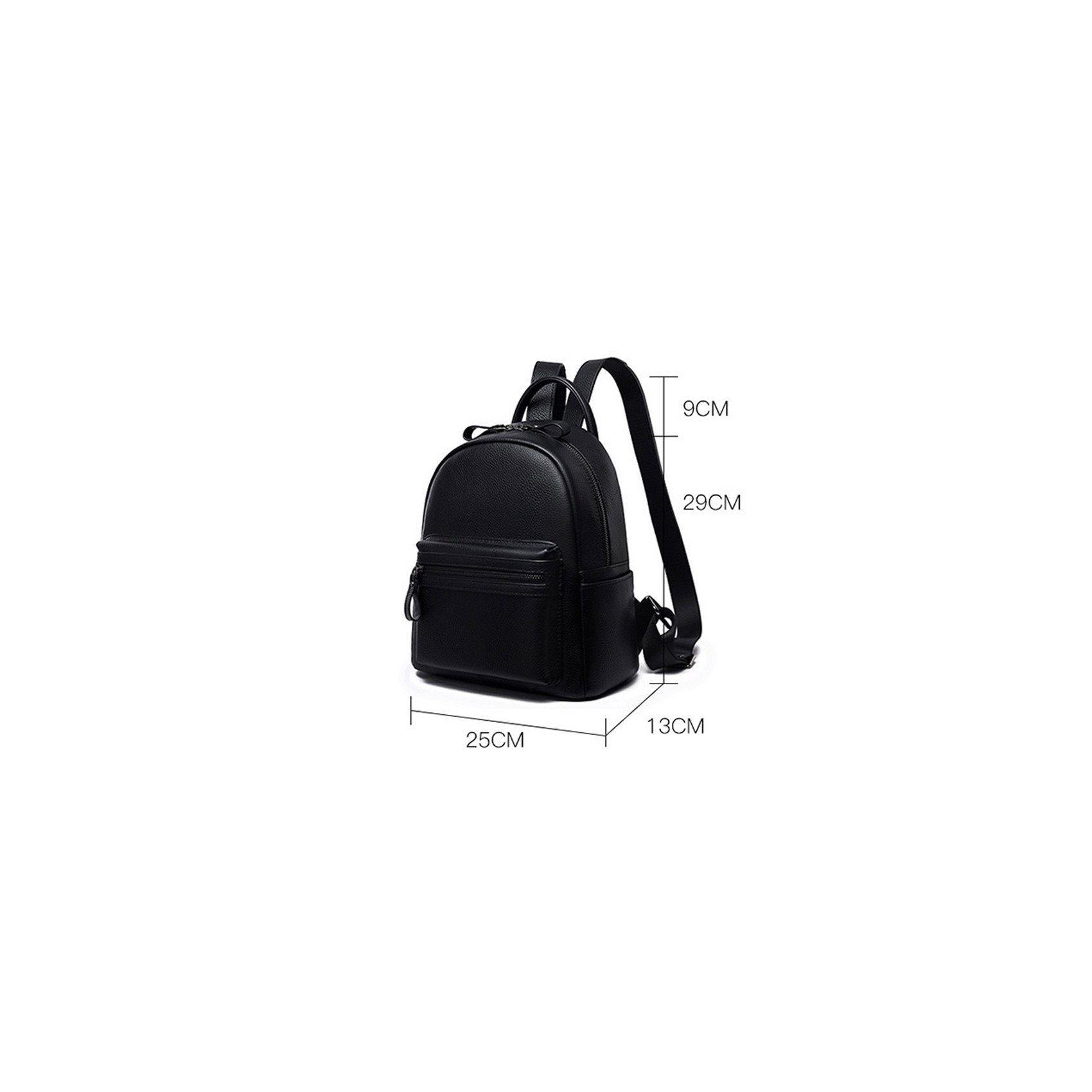 Жіночий шкіряний рюкзак Esther чорний