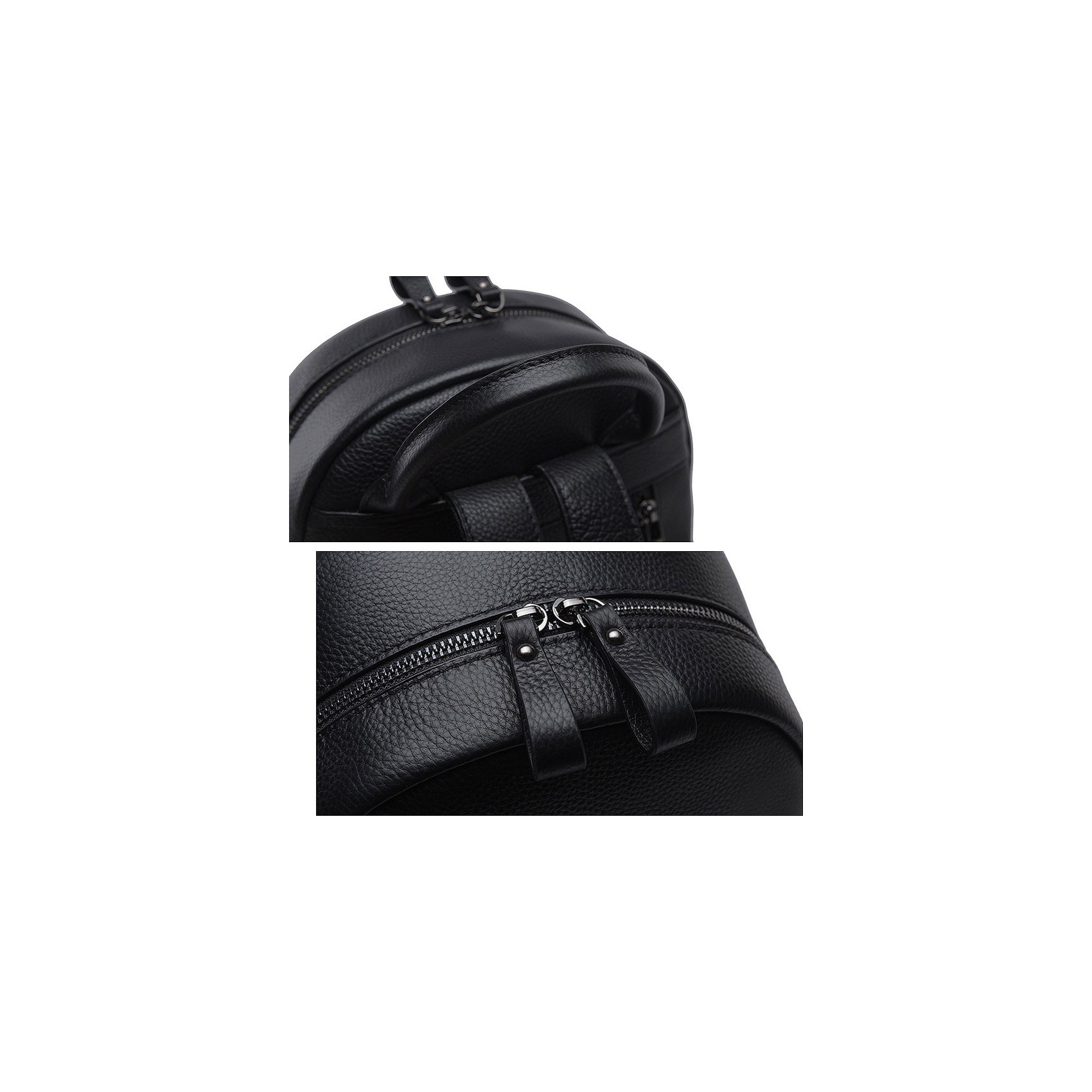 Женский кожаный рюкзак Esther черный