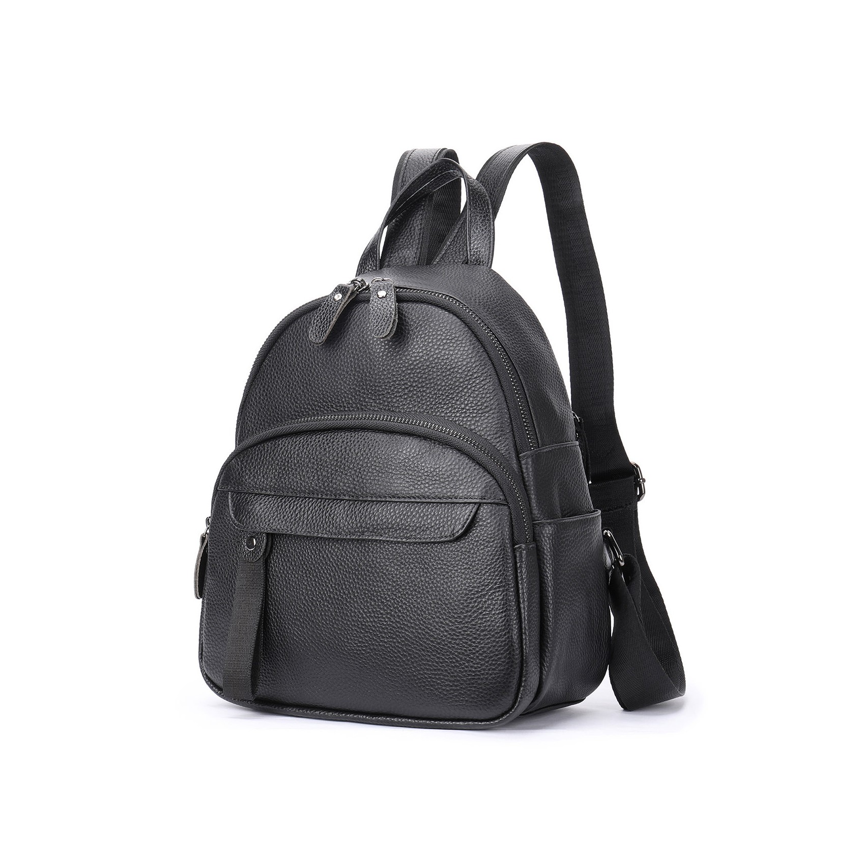 Женский рюкзак Christy кожаный черный