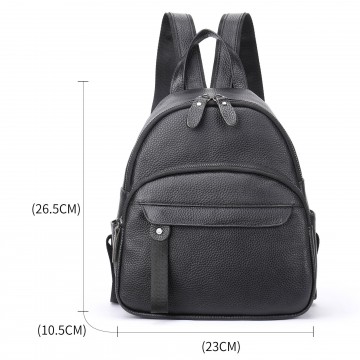 Женский рюкзак Christy кожаный черный фото