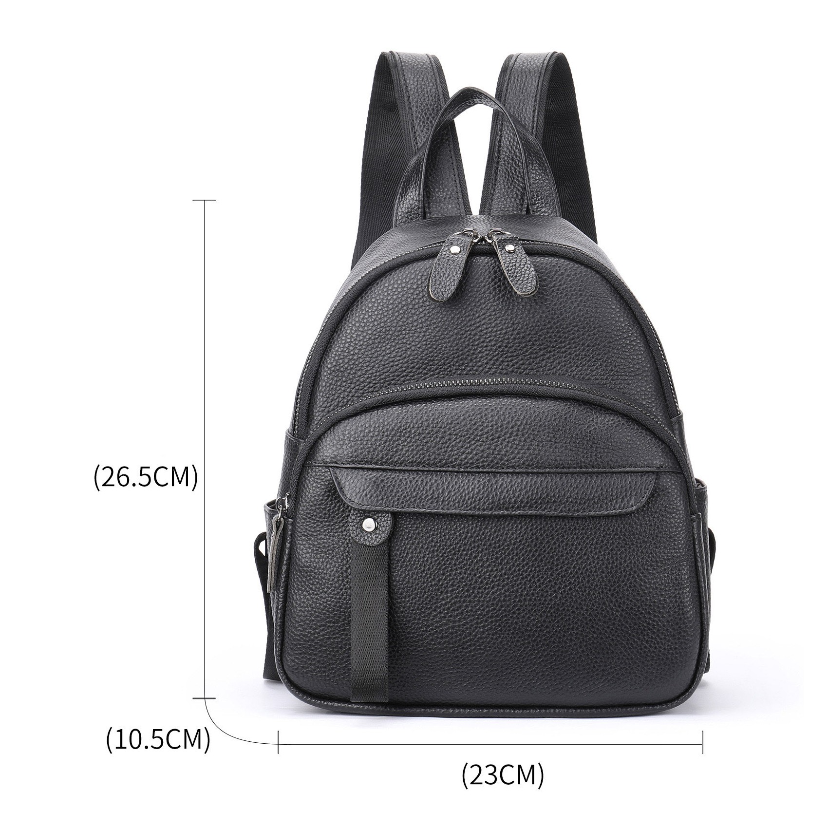 Жіночий рюкзак Christy шкіряний чорний