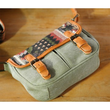 Женская сумка через плечо Peggy с орнаментом хаки фото