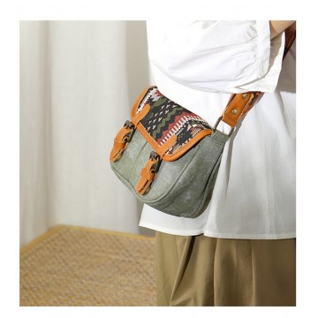 Жіноча сумка через плече Peggy з орнаментом хакі фото