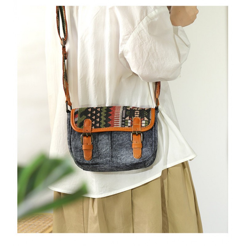 Жіноча сумка через плече Peggy з орнаментом графіт - 1 фото