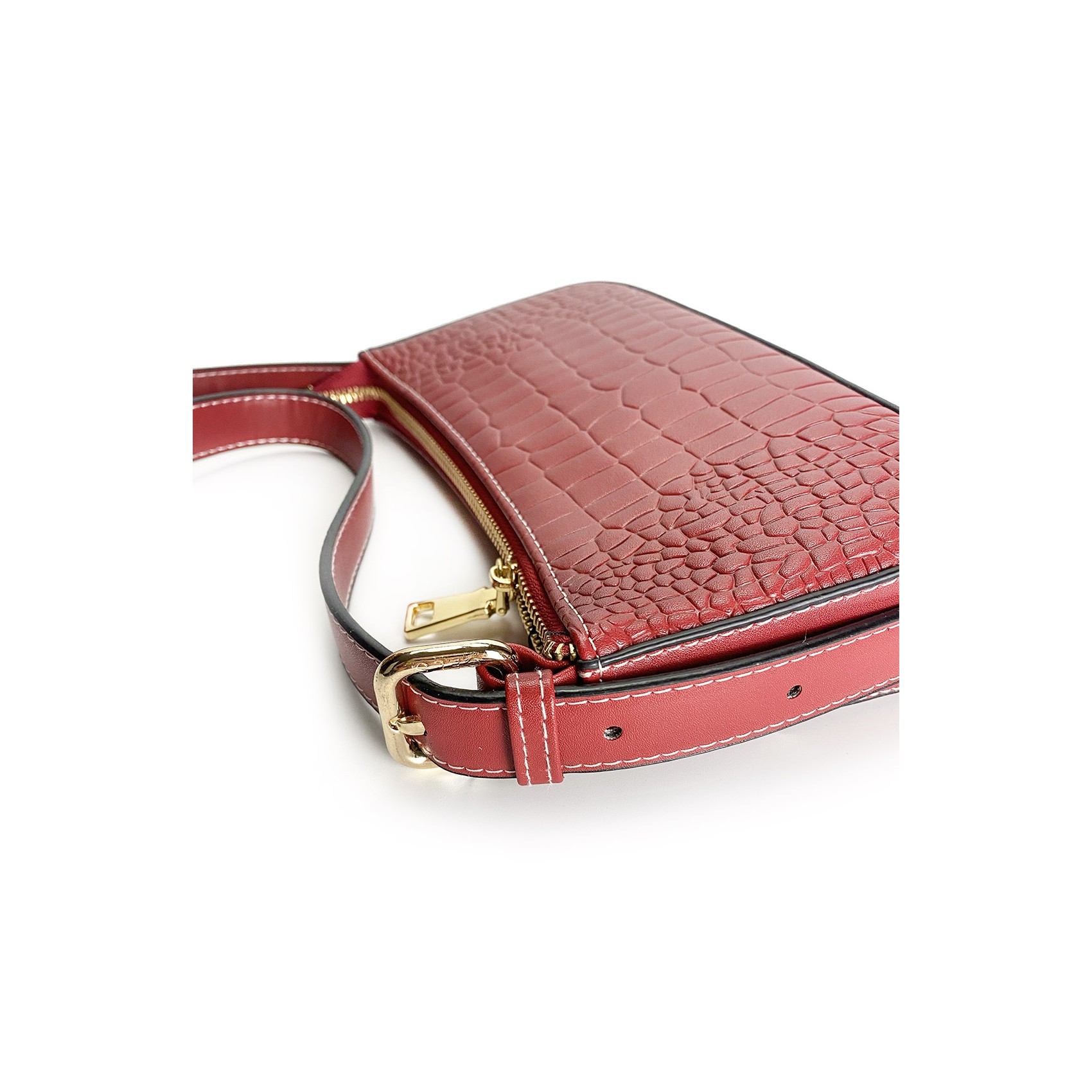 Женская кожаная сумка Ella красная