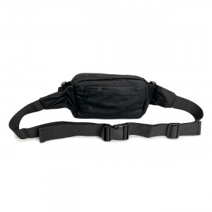 Сумка бананка на пояс чорна Williams