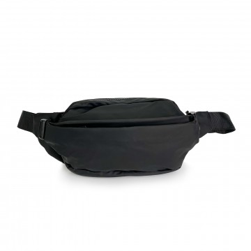 Сумка бананка на пояс чорна Williams фото