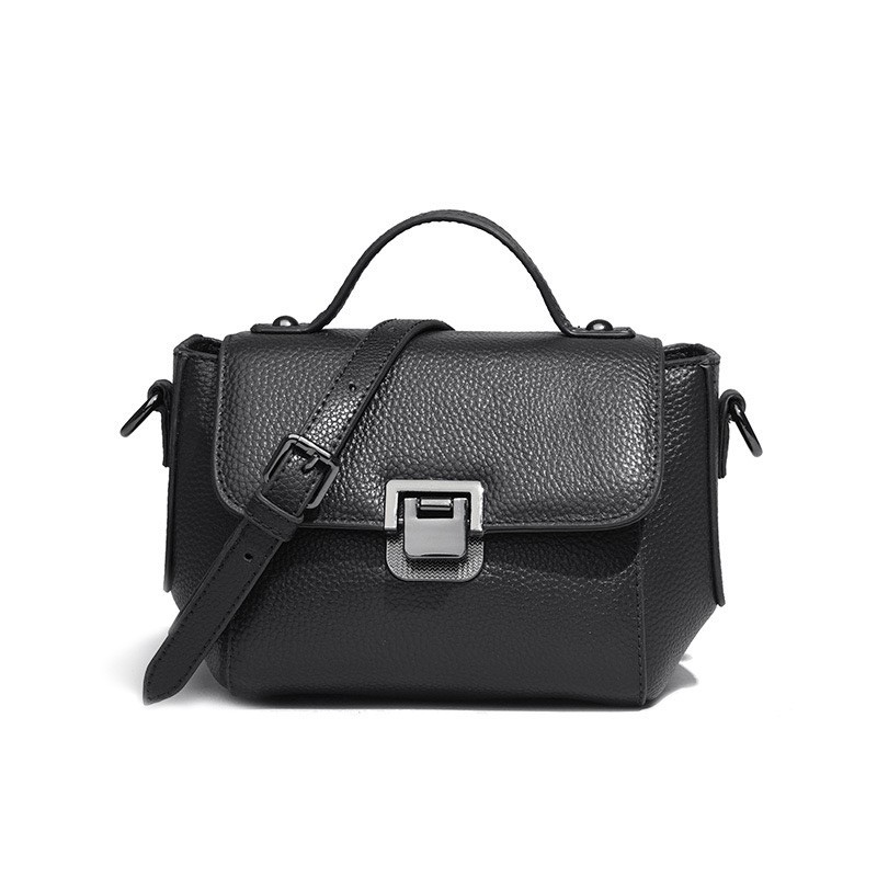 Женская кожаная сумка Natalie черная