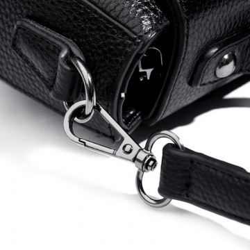 Жіноча шкіряна сумка Natalie чорна фото