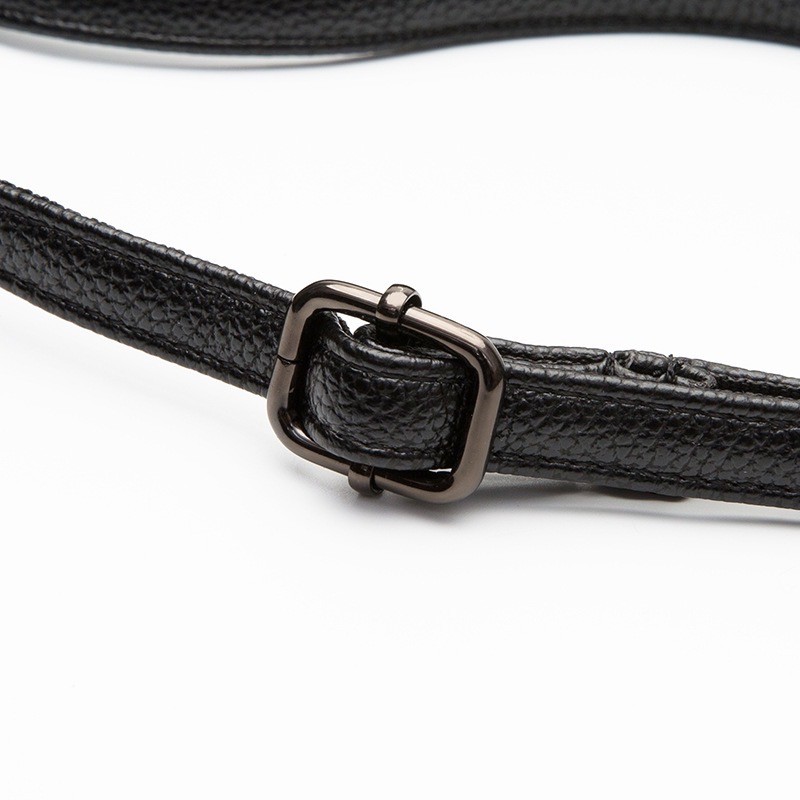 Жіноча шкіряна сумка через плече Vanessa чорна - 11 фото