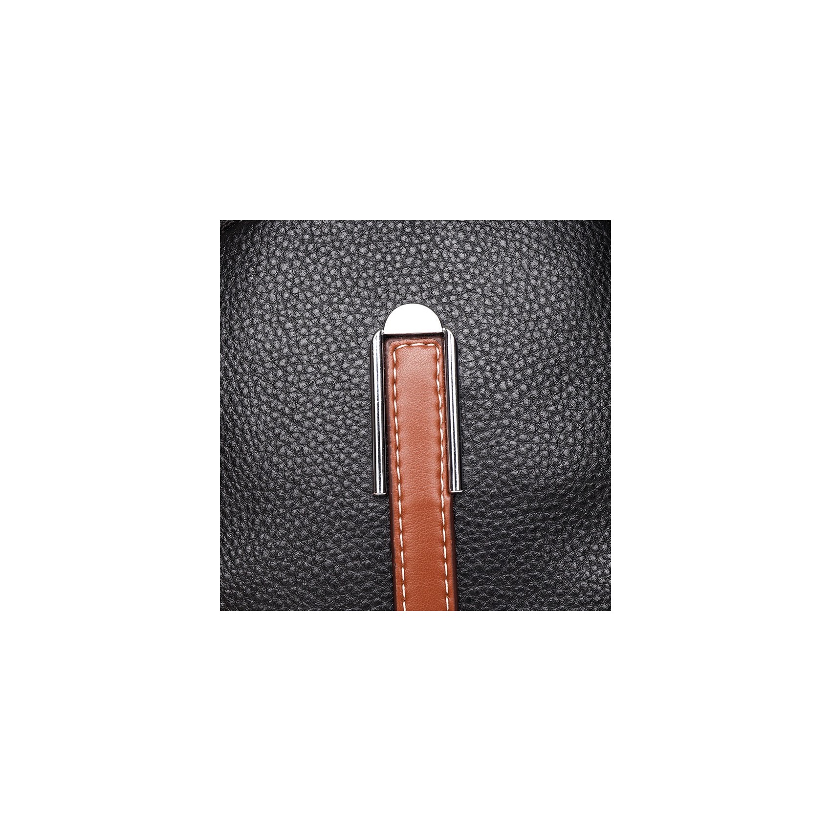 Женская кожаная сумка через плечо Valerie черная