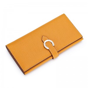 Женский кожаный кошелек Louise желтый