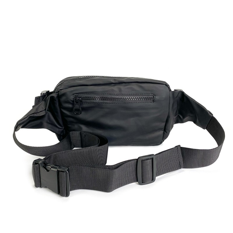 Сумка бананка на пояс чорна Williams - 5 фото