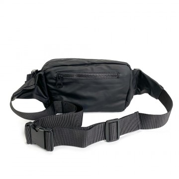 Сумка бананка на пояс чорна Williams фото