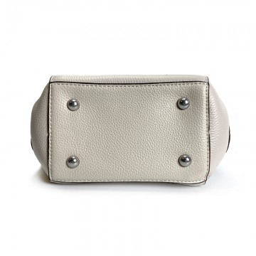 Жіноча шкіряна сумка Denise молочна фото