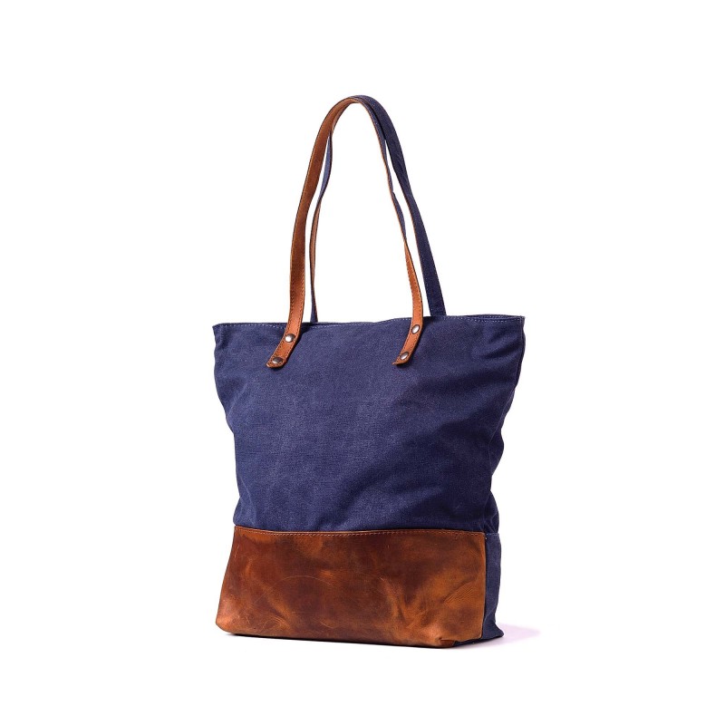 Женская городская сумка-тоут Voyage синяя - 2 фото