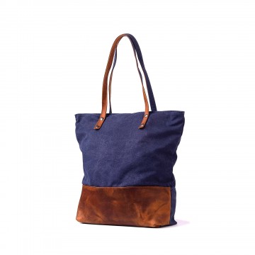 Женская городская сумка-тоут Voyage синяя фото