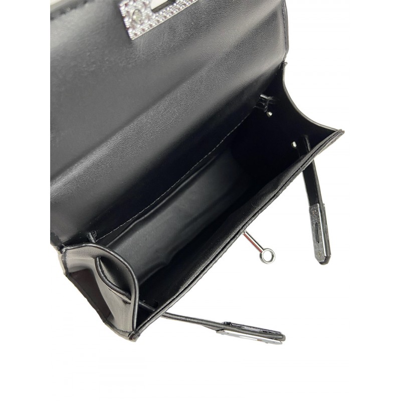 Жіноча сумка Cristal чорна - 5 фото