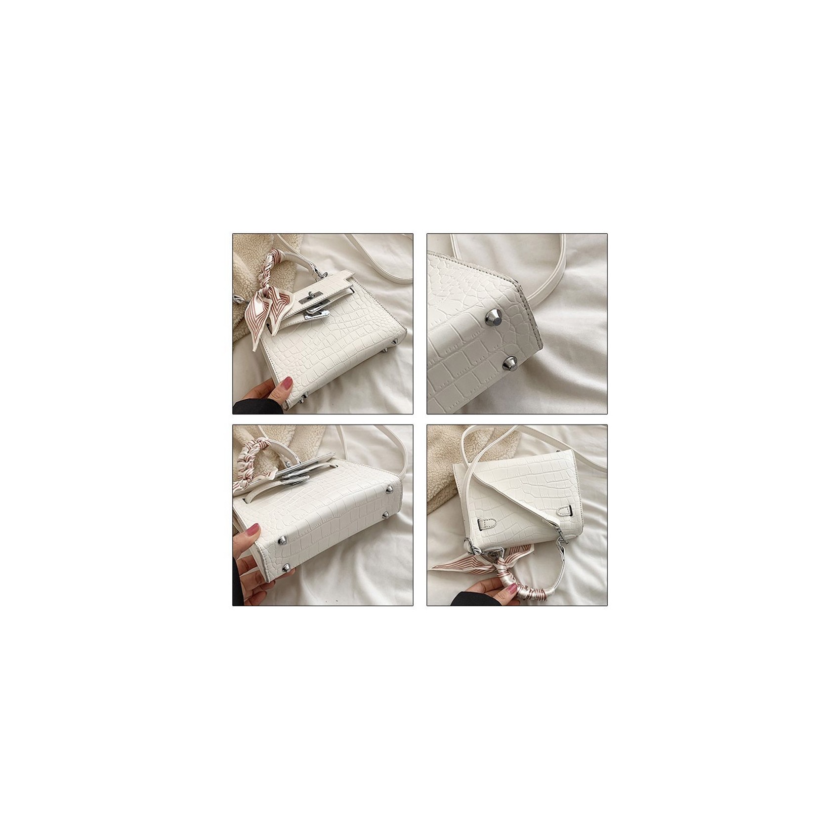 Женская сумка Cristal молочная