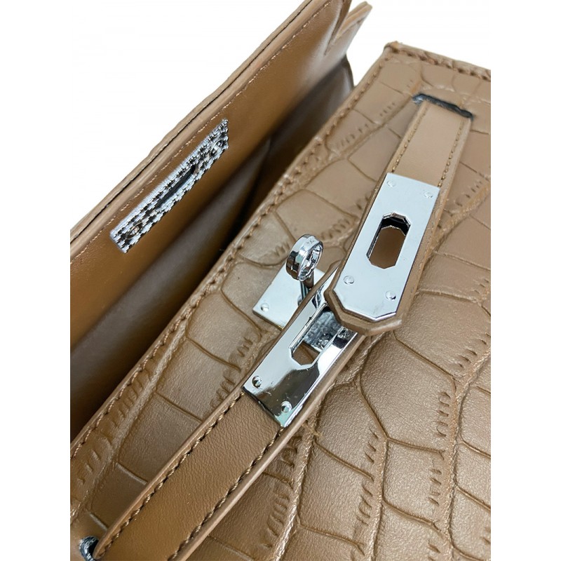 Женская сумка Cristal коричневая - 4 фото