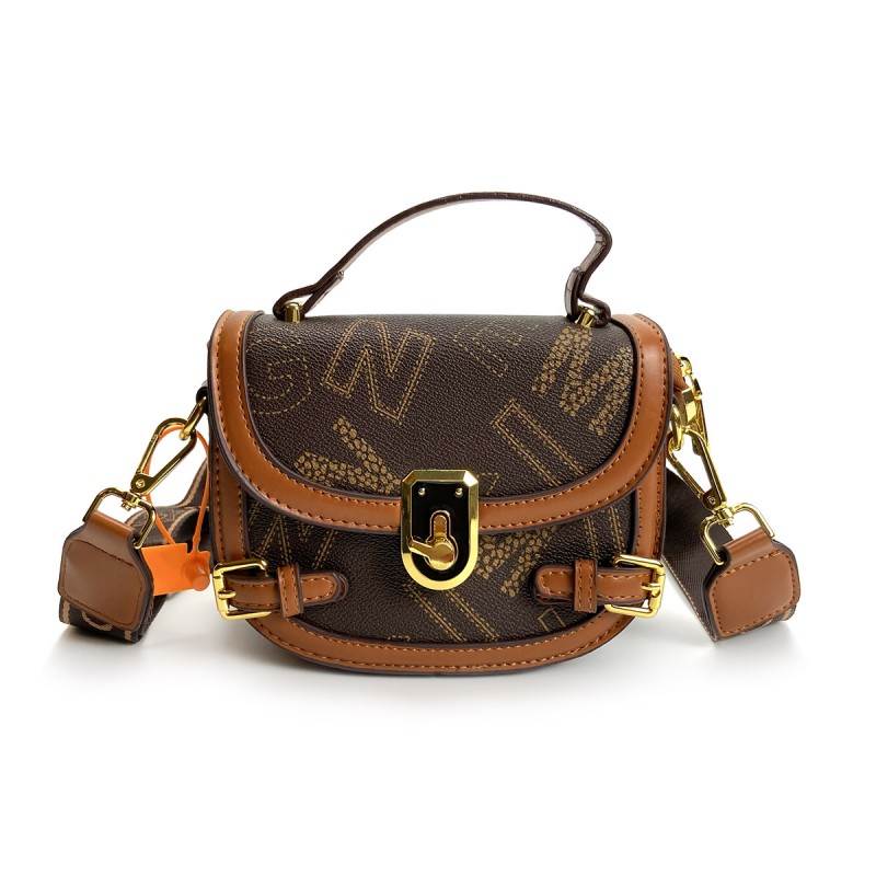 Жіноча сумка крос боді Lauren коричнева фото