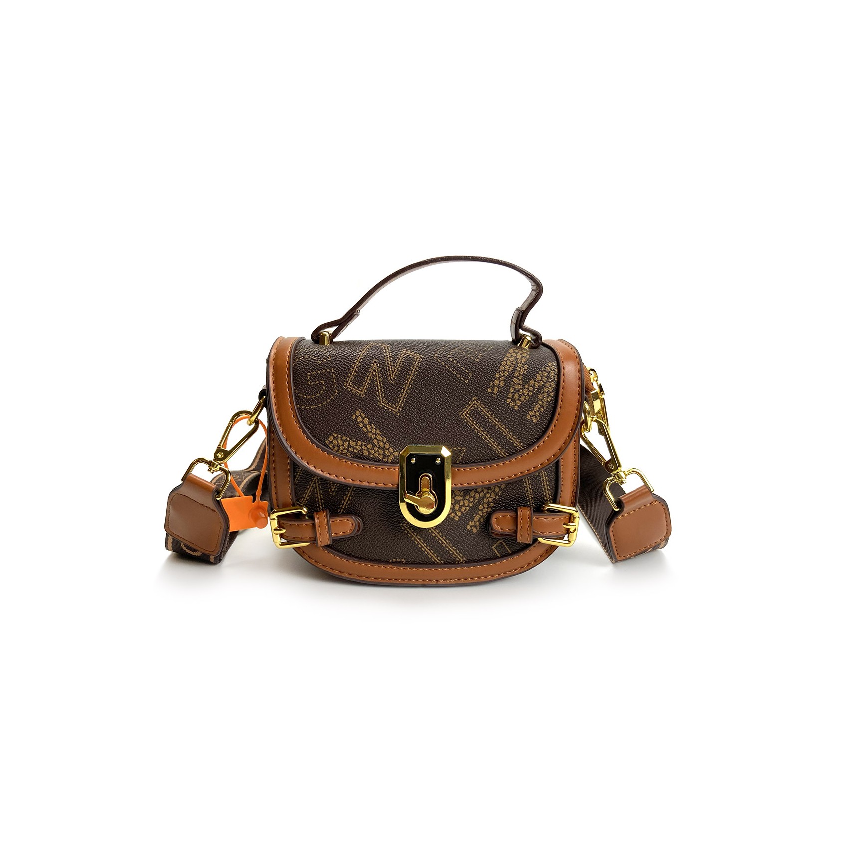 Женская сумка кросс боди Lauren коричневая