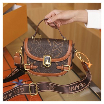 Женская сумка кросс боди Lauren коричневая фото