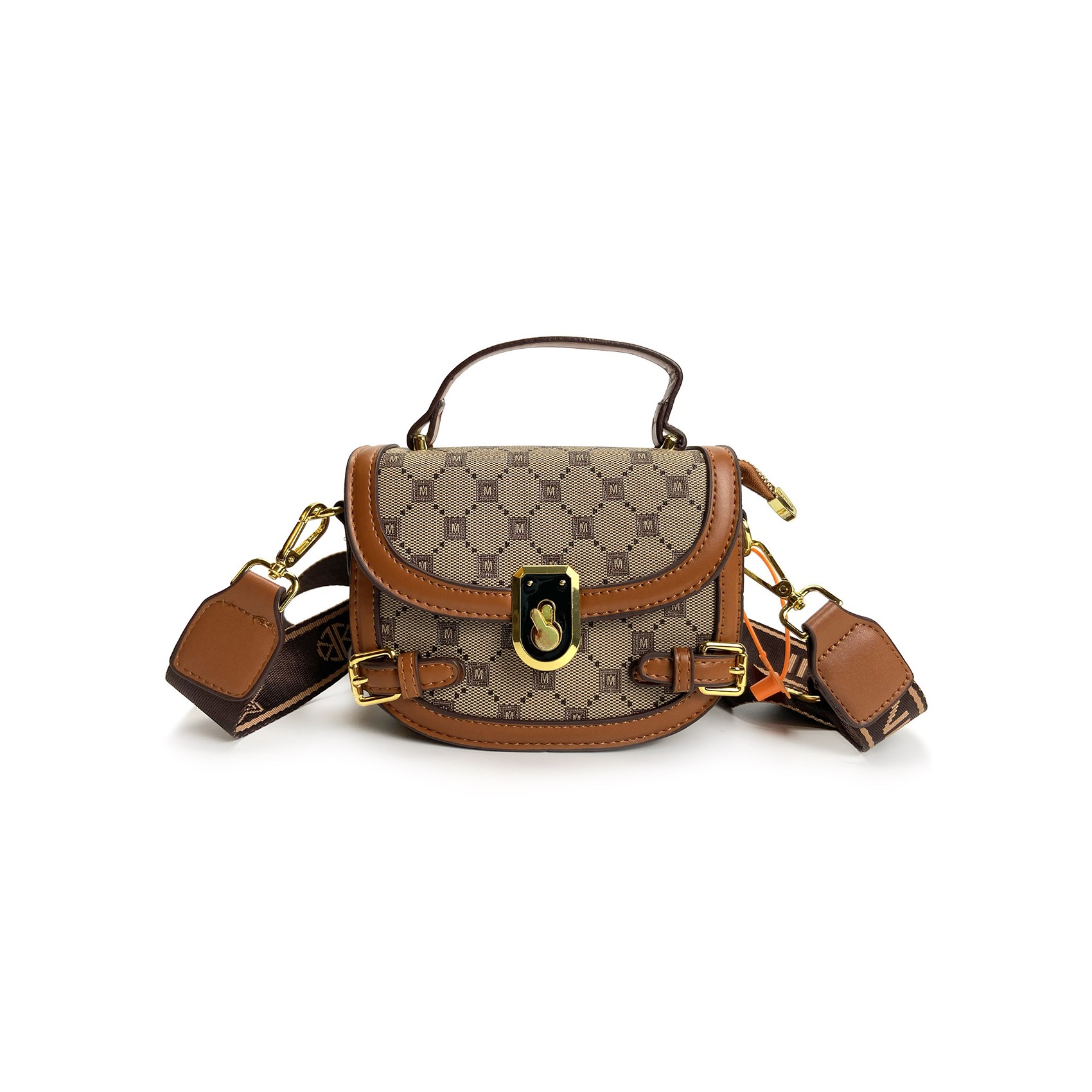 Женская сумка кросс боди Lauren бежевая