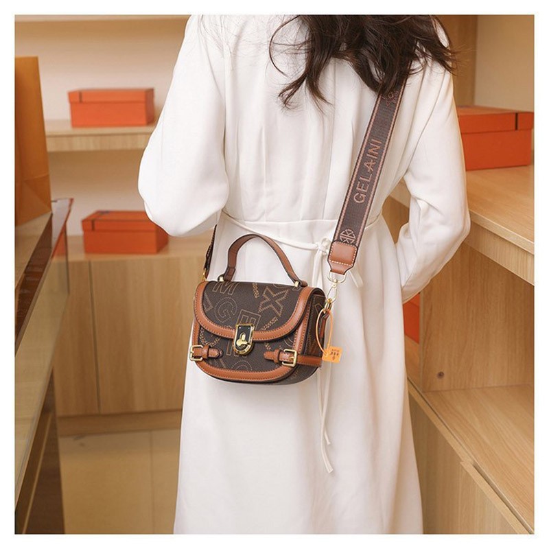 Женская сумка кросс боди Lauren коричневая - 5 фото