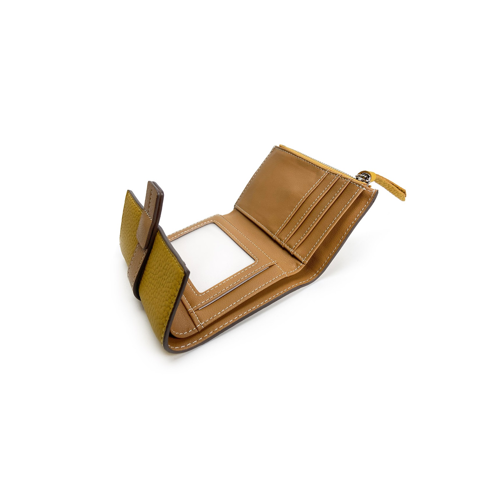 Женский кожаный кошелек Rachel горчичный