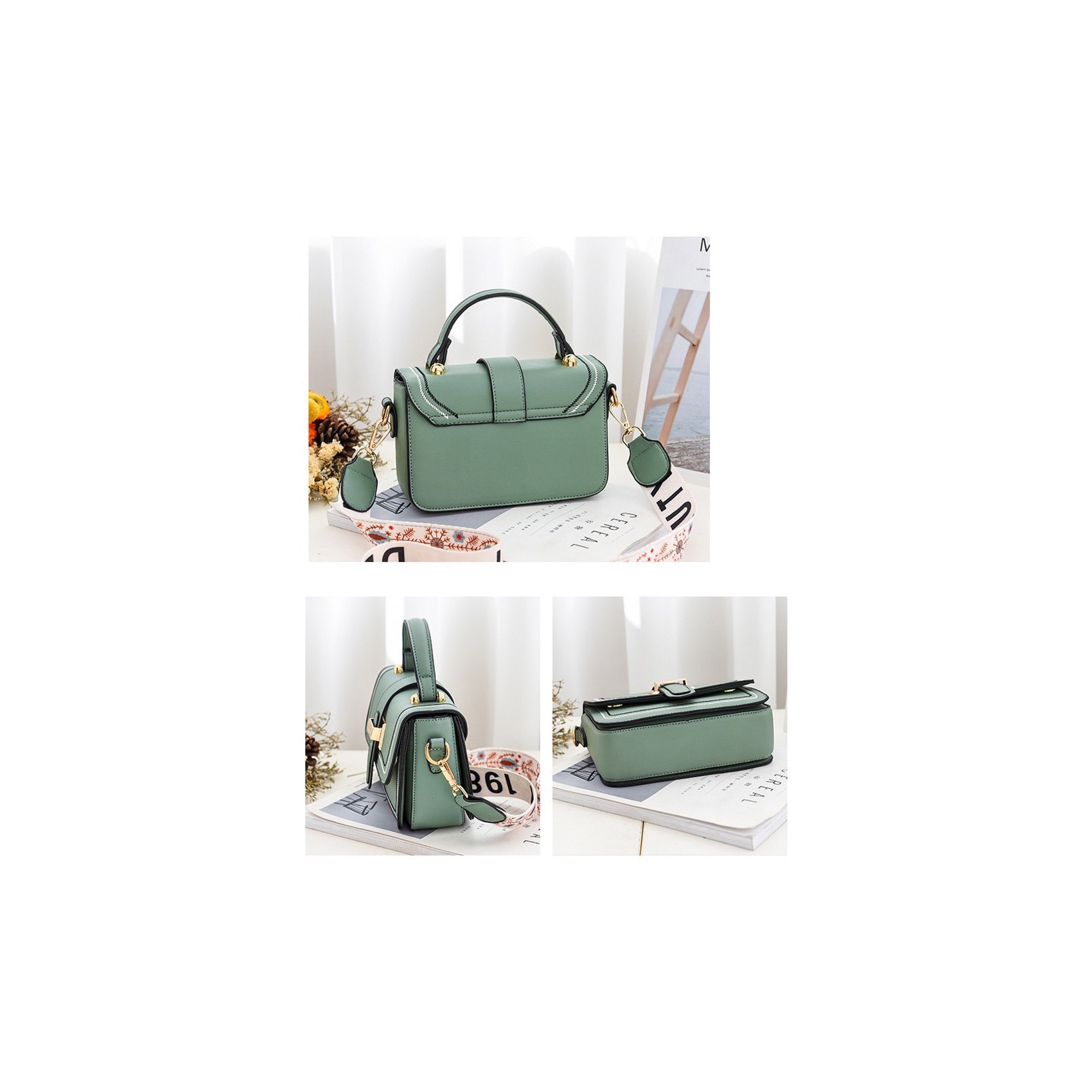 Женская сумка кросс боди Melissa мятная