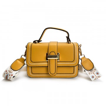 Жіноча сумка крос боді Melissa жовта фото