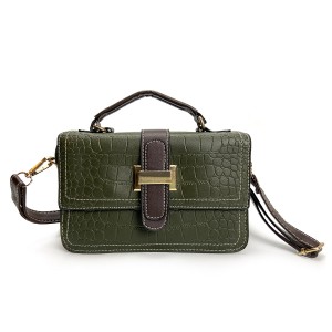 Жіноча сумка крос боді Lillian темно-зелена