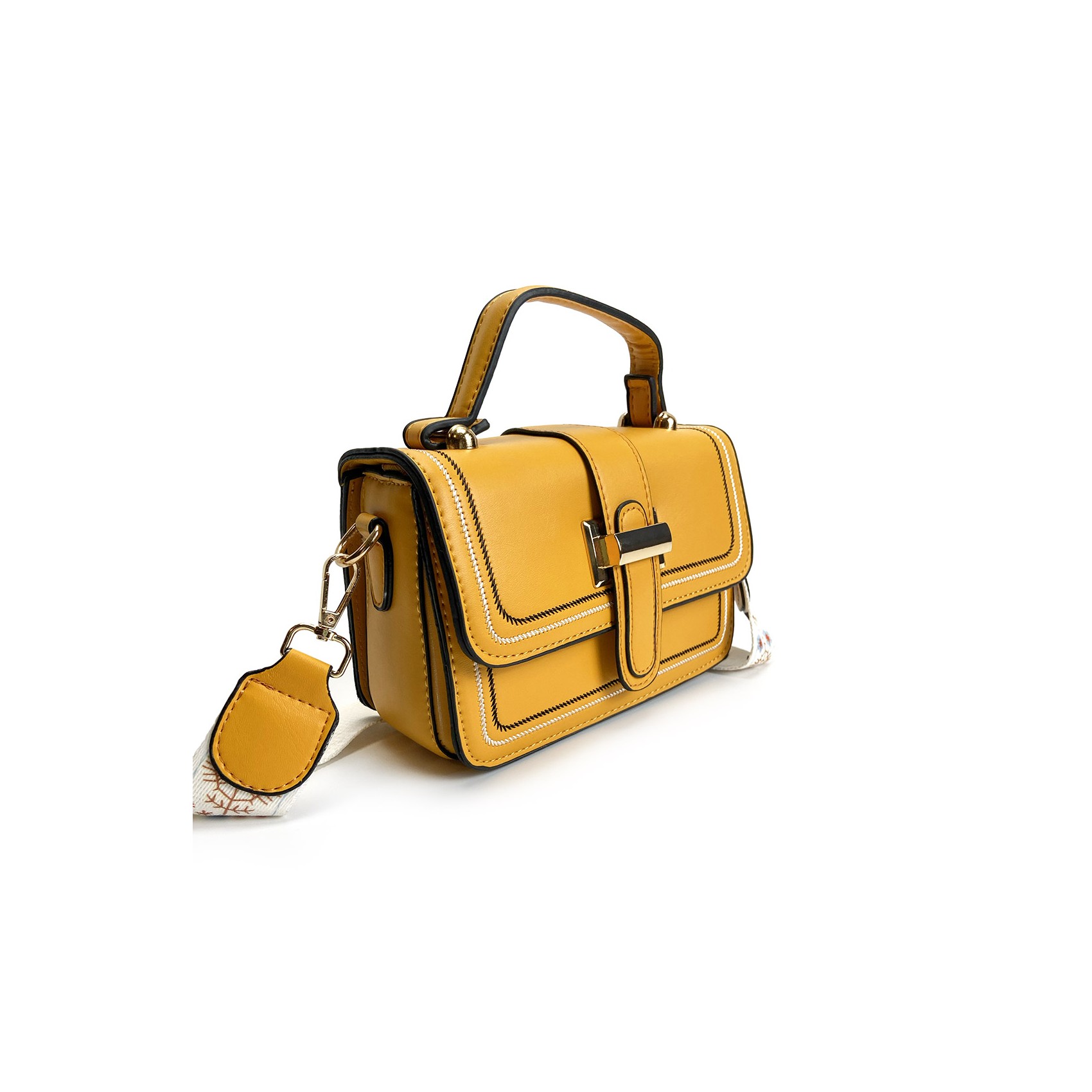 Жіноча сумка крос боді Melissa жовта