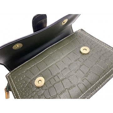 Женская сумка кросс боди Lillian темно-зеленая фото