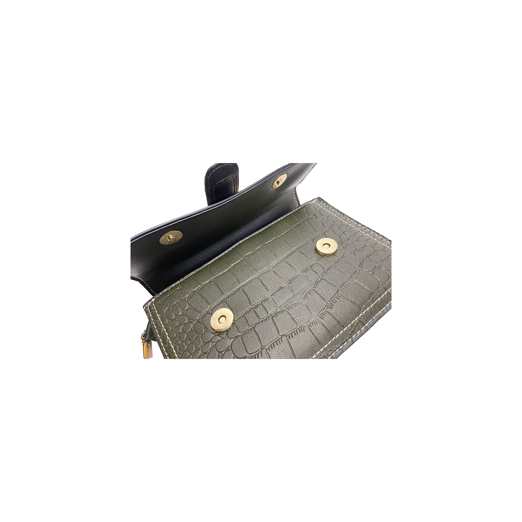 Женская сумка кросс боди Lillian темно-зеленая