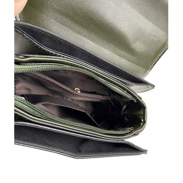 Женская сумка кросс боди Lillian темно-зеленая фото