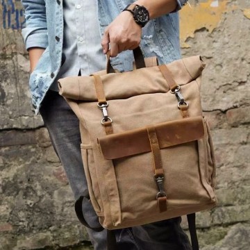 Чоловічий міський рюкзак Fridrich світло-коричневий фото