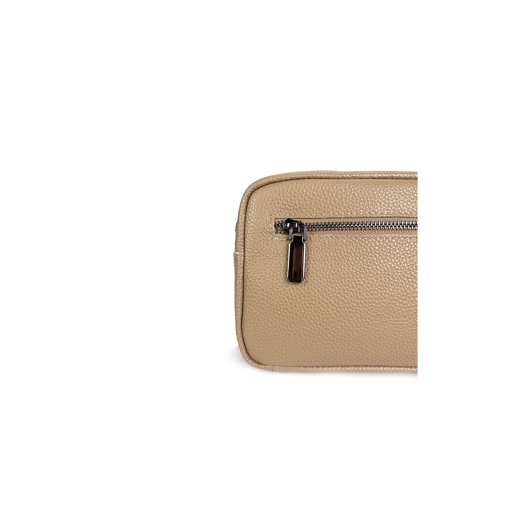 Женская кожаная сумка через плечо Marilyn бежевая