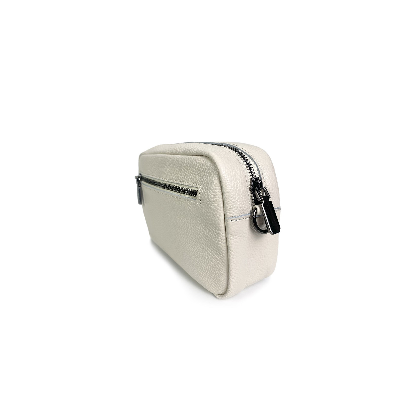 Женская кожаная сумка через плечо Marilyn бело-молочная