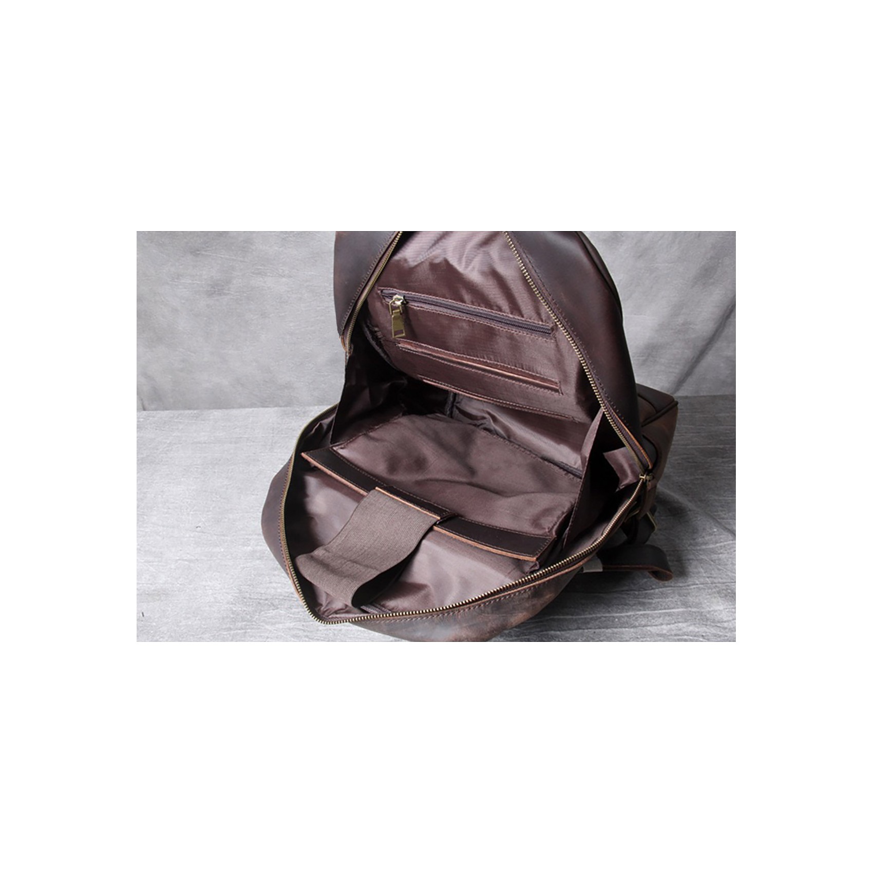 Чоловічий шкіряний рюкзак Benedict темно-коричневий