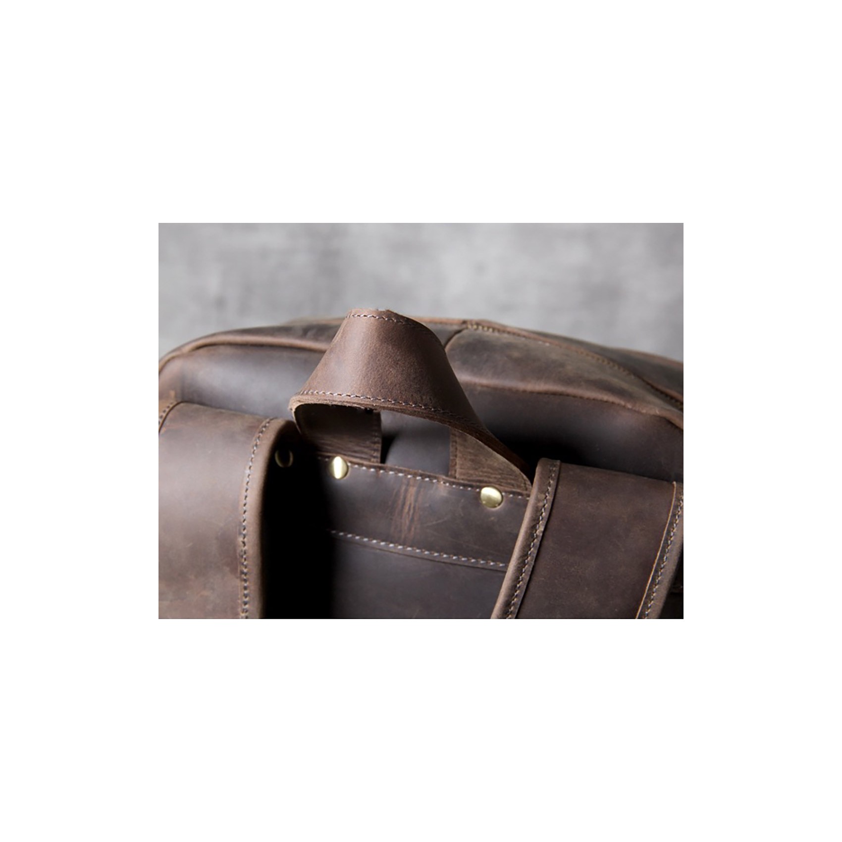 Мужской кожаный рюкзак Benedict темно-коричневый