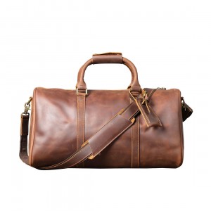 Чоловіча шкіряна дорожня сумка Weinstein коричнева