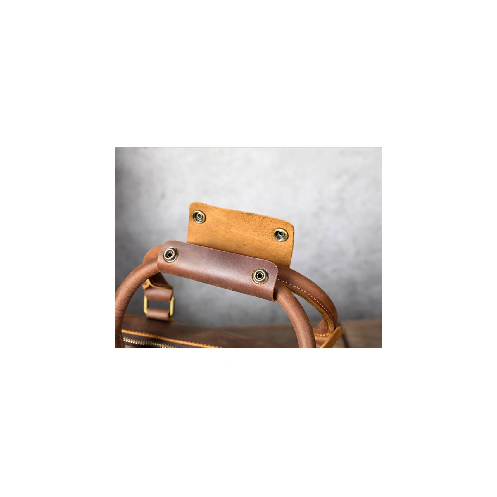 Мужская кожаная дорожная сумка Weinstein коричневая