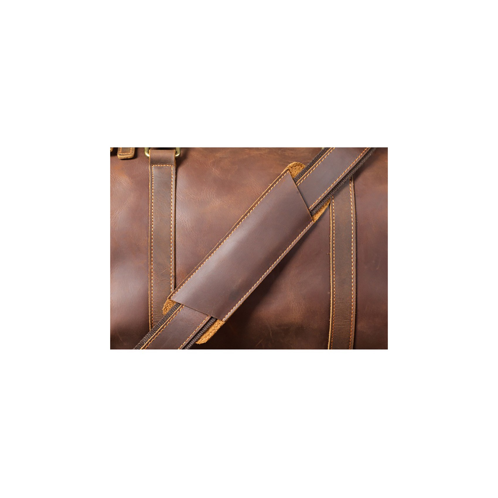 Мужская кожаная дорожная сумка Weinstein коричневая