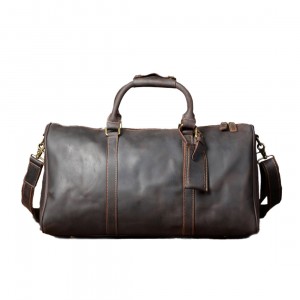 Мужская кожаная дорожная сумка Weinstein темно-коричневая
