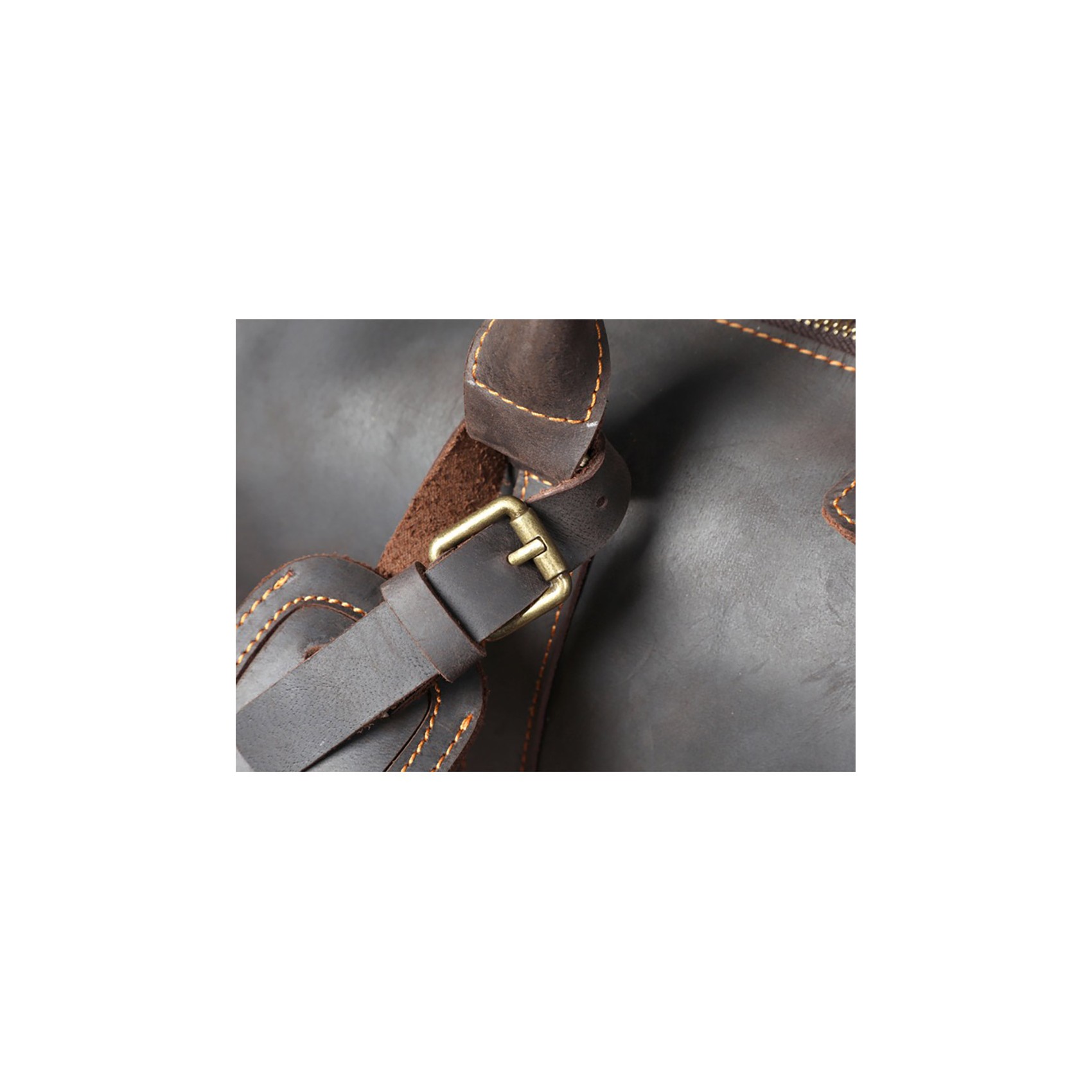 Мужская кожаная дорожная сумка Weinstein темно-коричневая