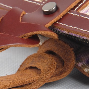 Жіноча міська сумка Flower кремово-бузкова фото