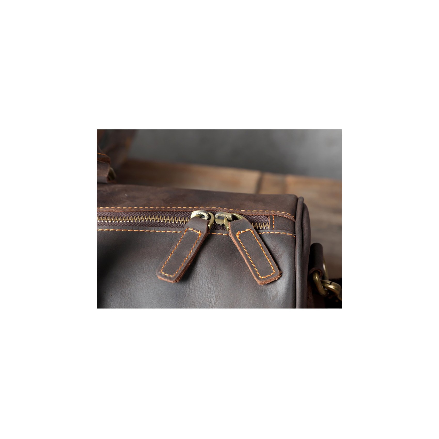 Мужская кожаная дорожная сумка Weinstein темно-коричневая