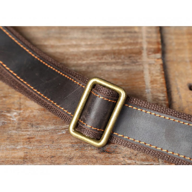 Чоловіча шкіряна дорожня сумка Weinstein темно-коричнева - 9 фото